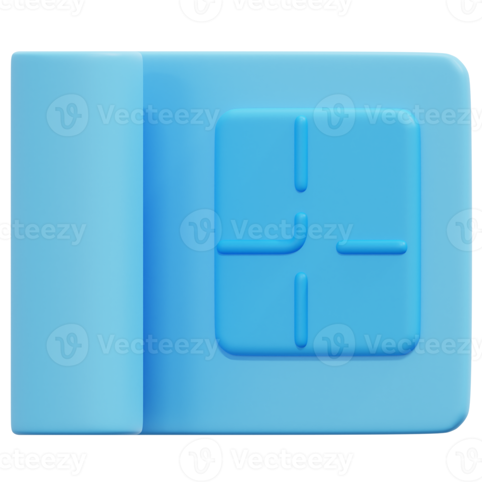 plan 3d render icon illustration png