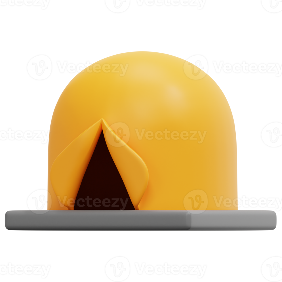 camping tent 3d render icon illustration png