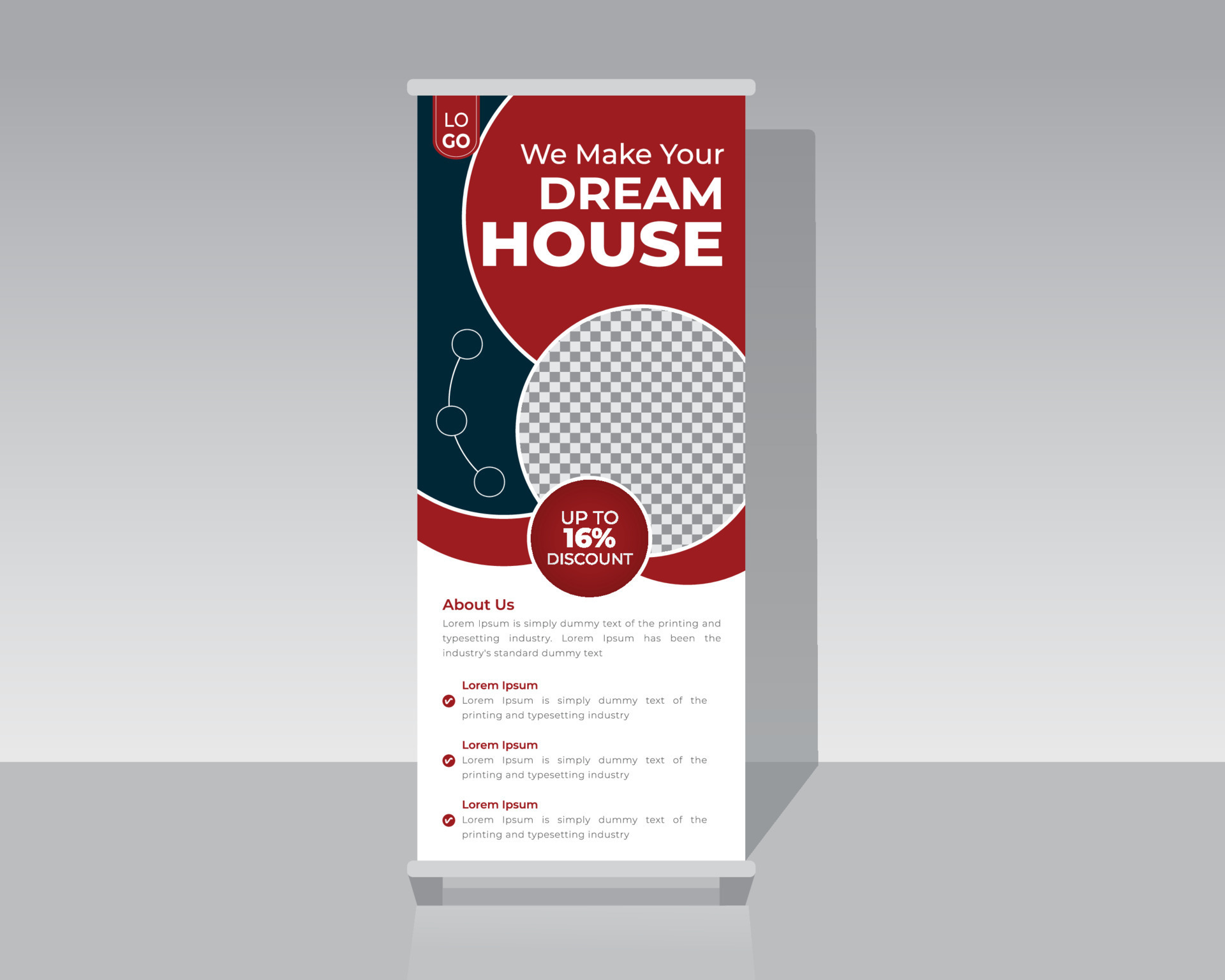 Real Estate Roll Up Banner 21615629 Vector Art at Vecteezy