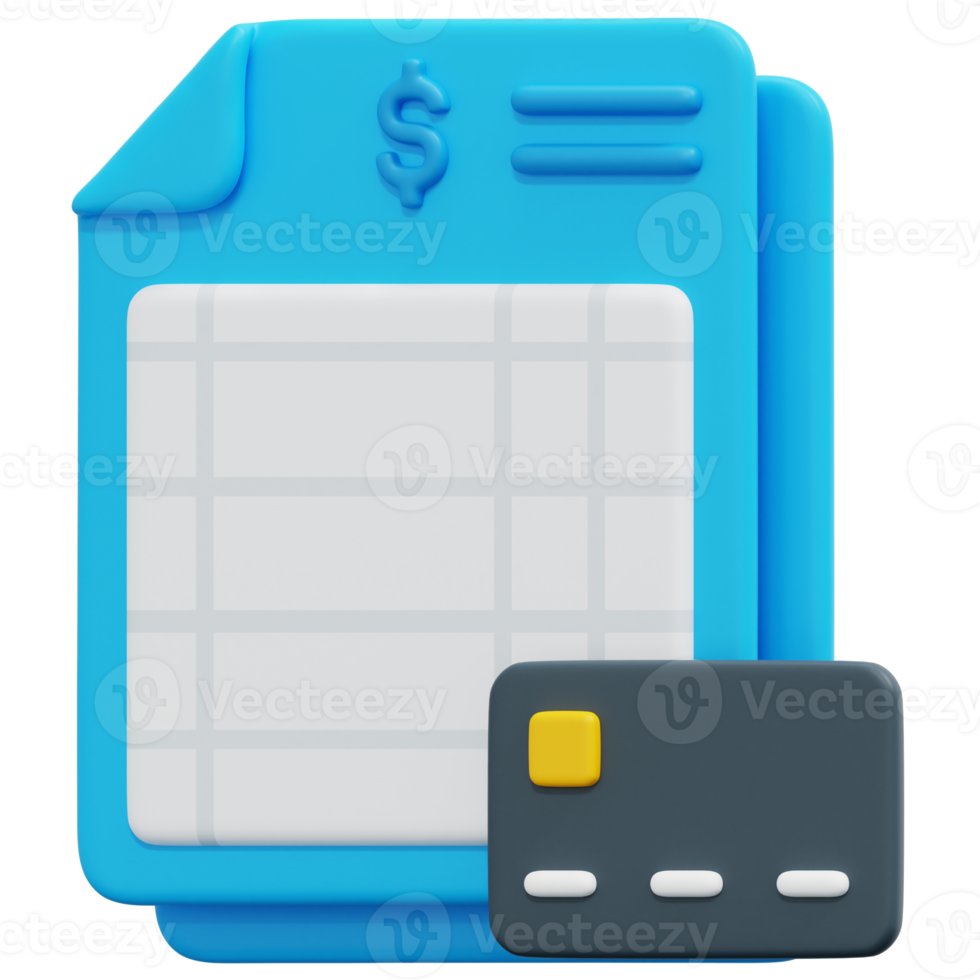 expenses 3d render icon illustration png