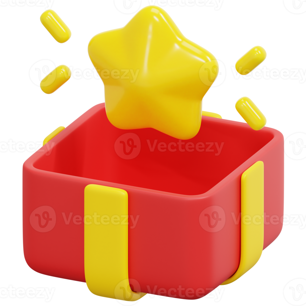 geschenk 3d-render-symbol-illustration png