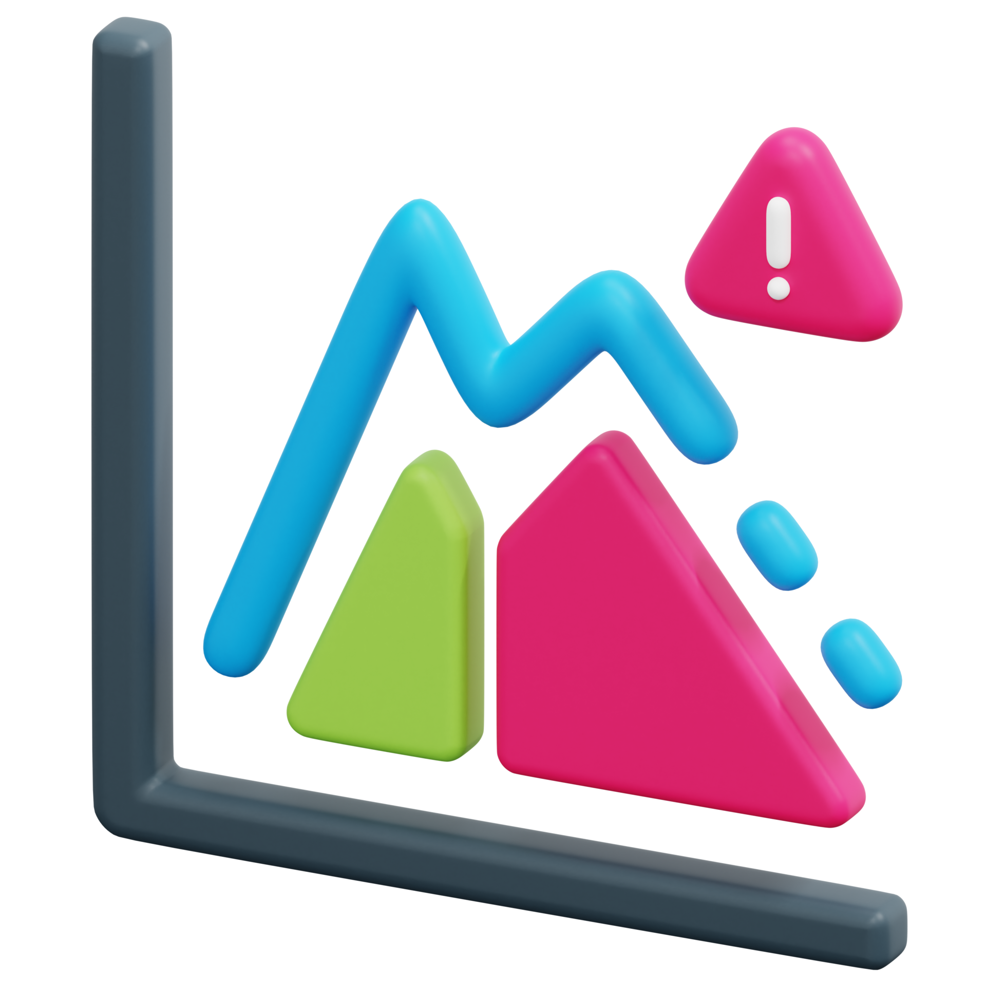 risk 3d render icon illustration 21615736 PNG