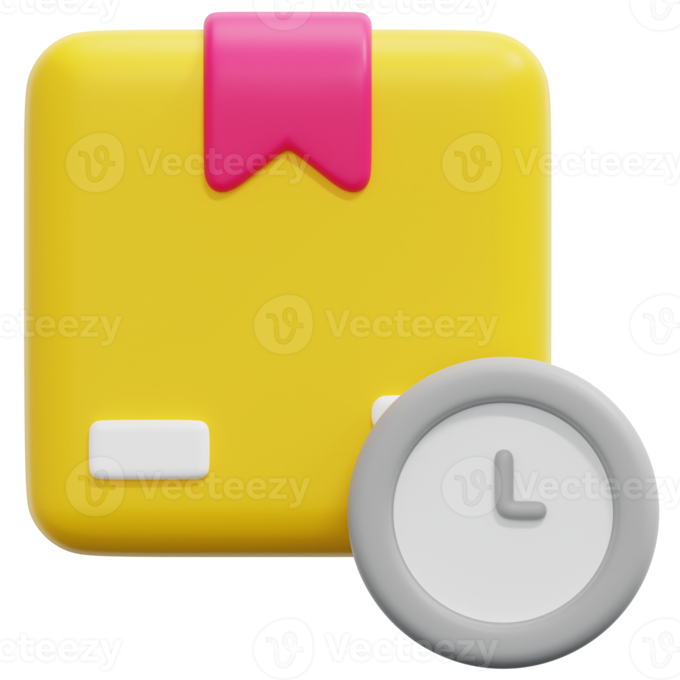 time 3d render icon illustration png