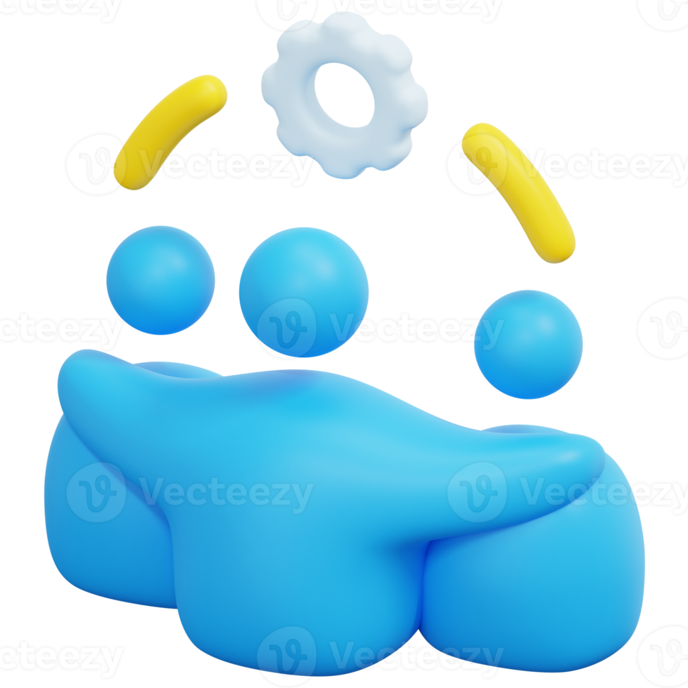 team 3d render icon illustration png
