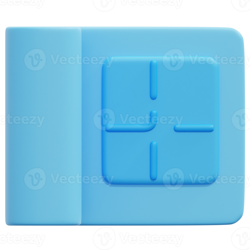 plan 3d render icon illustration png