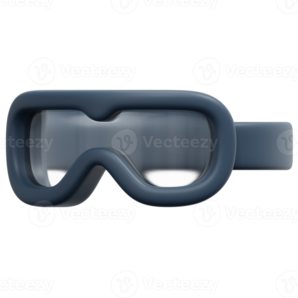 safety glasses 3d render icon illustration png