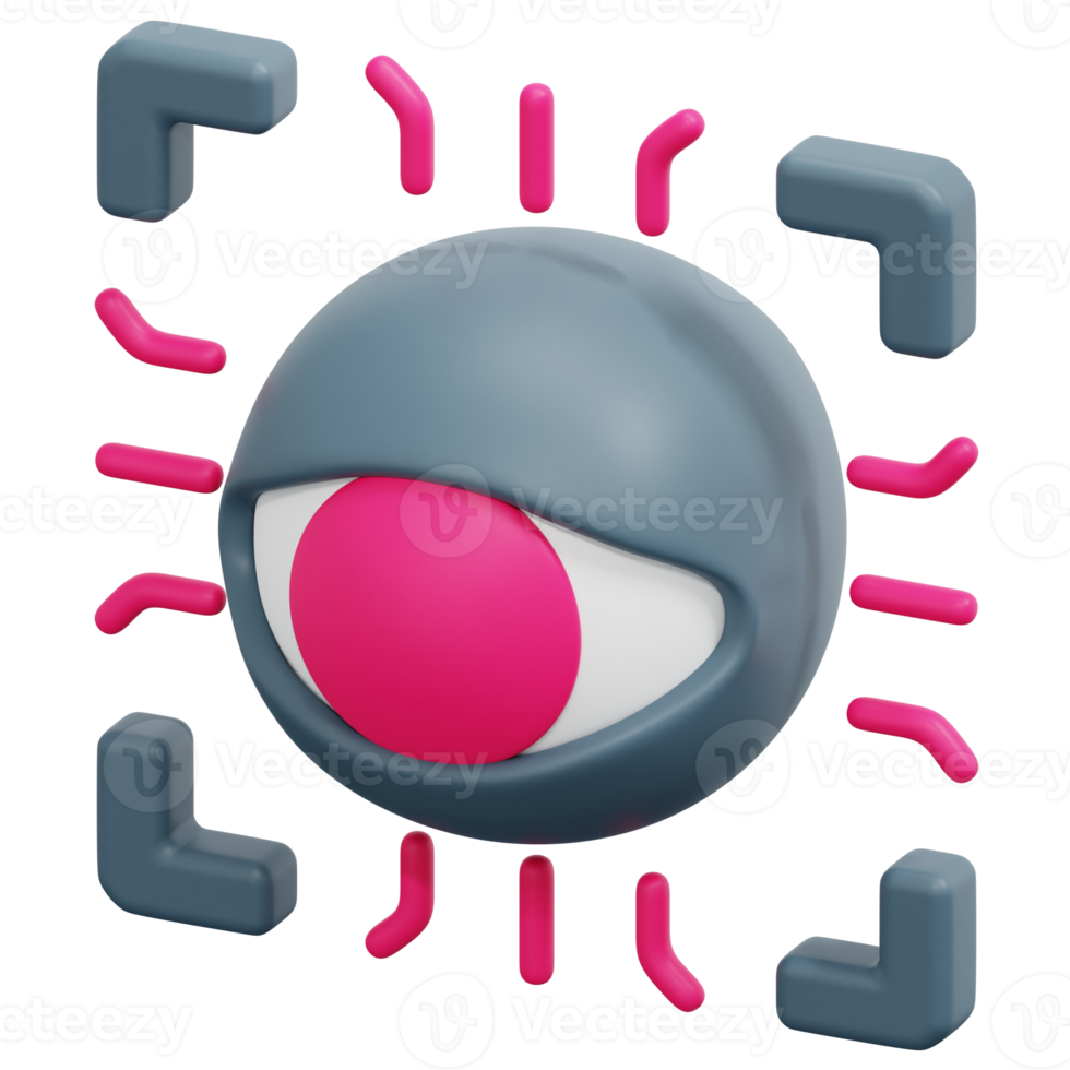 netvlies 3d geven icoon illustratie png