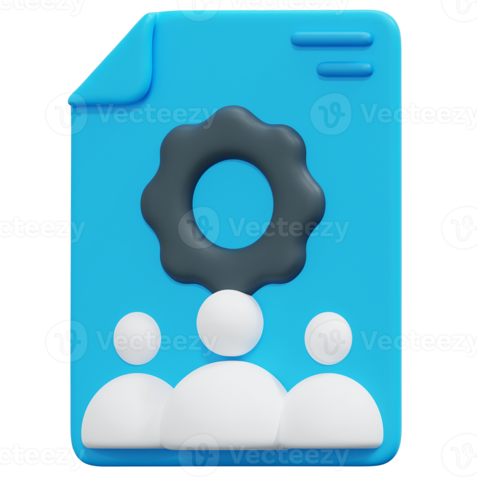setting 3d render icon illustration png