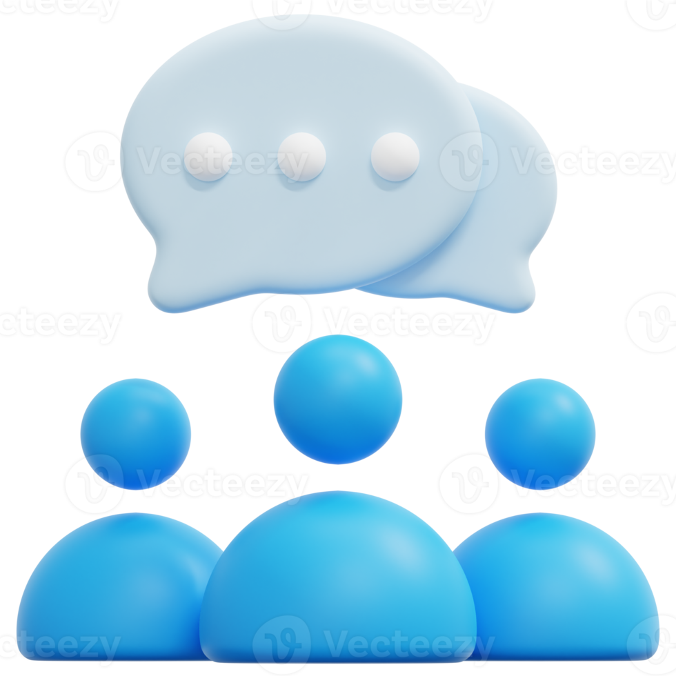 chat 3d-render-symbol-illustration png