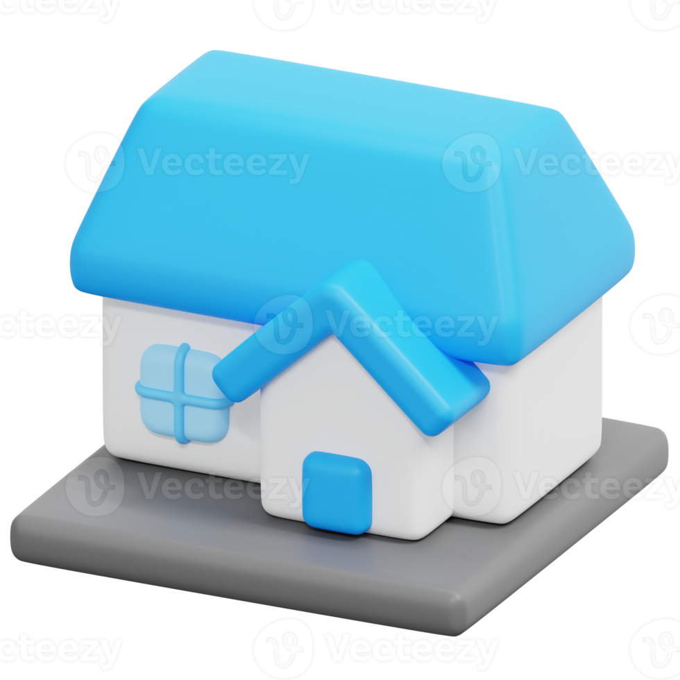 ilustração de ícone de renderização 3d casa png