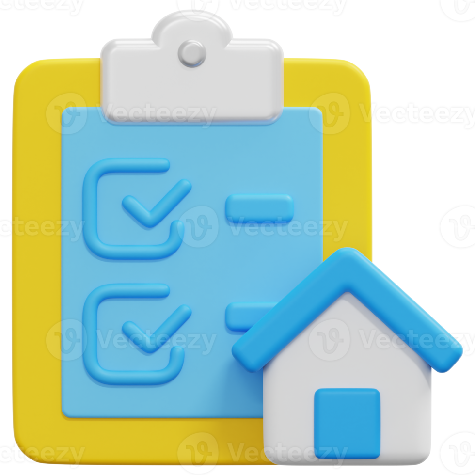 checkliste 3d-render-symbol-illustration png