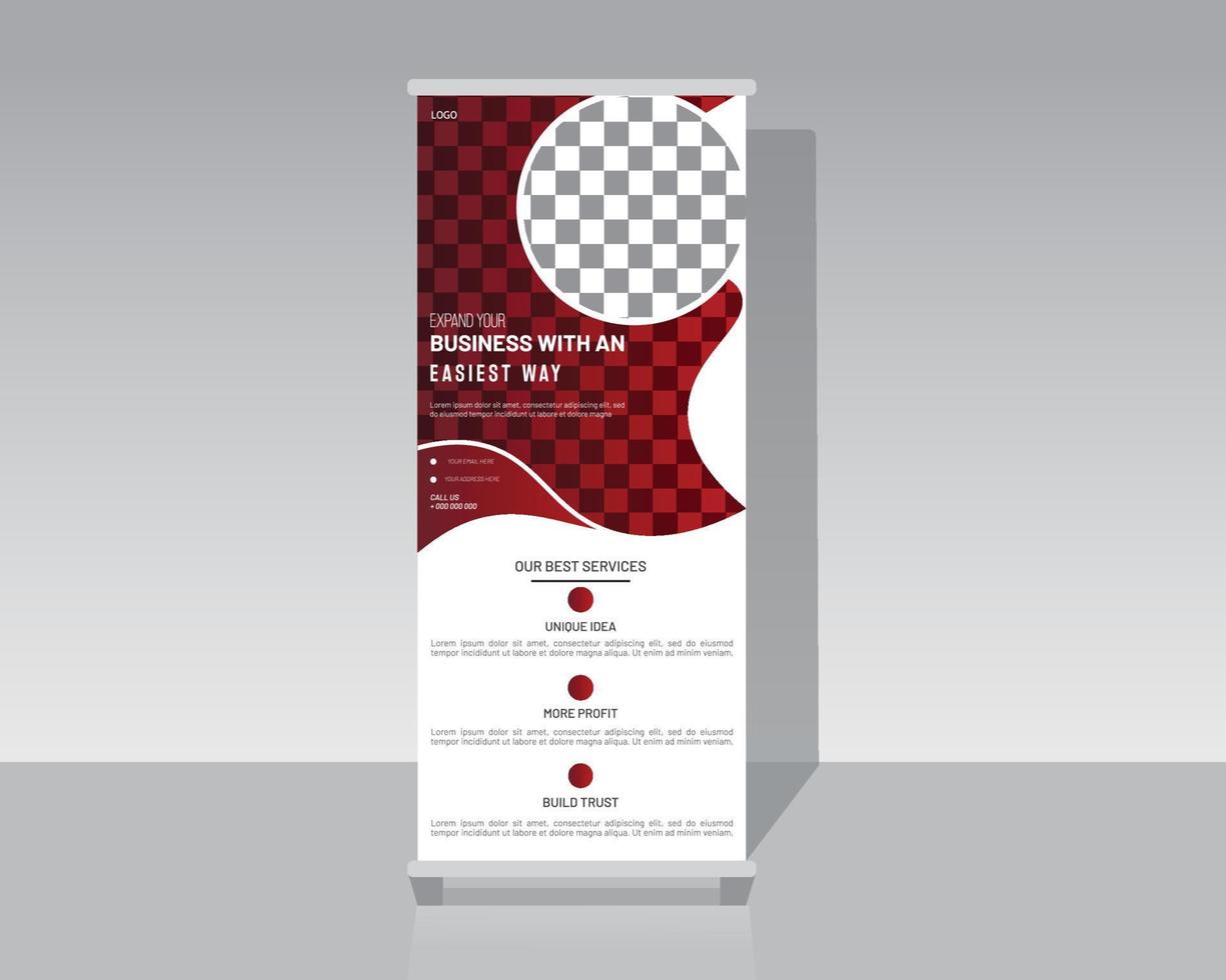 banner enrollable empresarial o corporativo vector