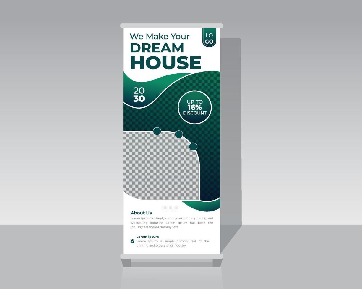 Business or Corporate Roll Up Banner vector