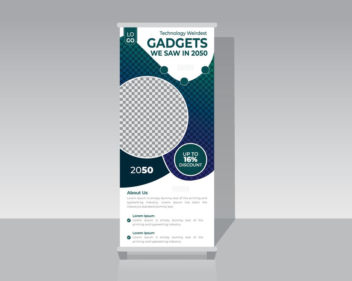 Business or Corporate Roll Up Banner vector