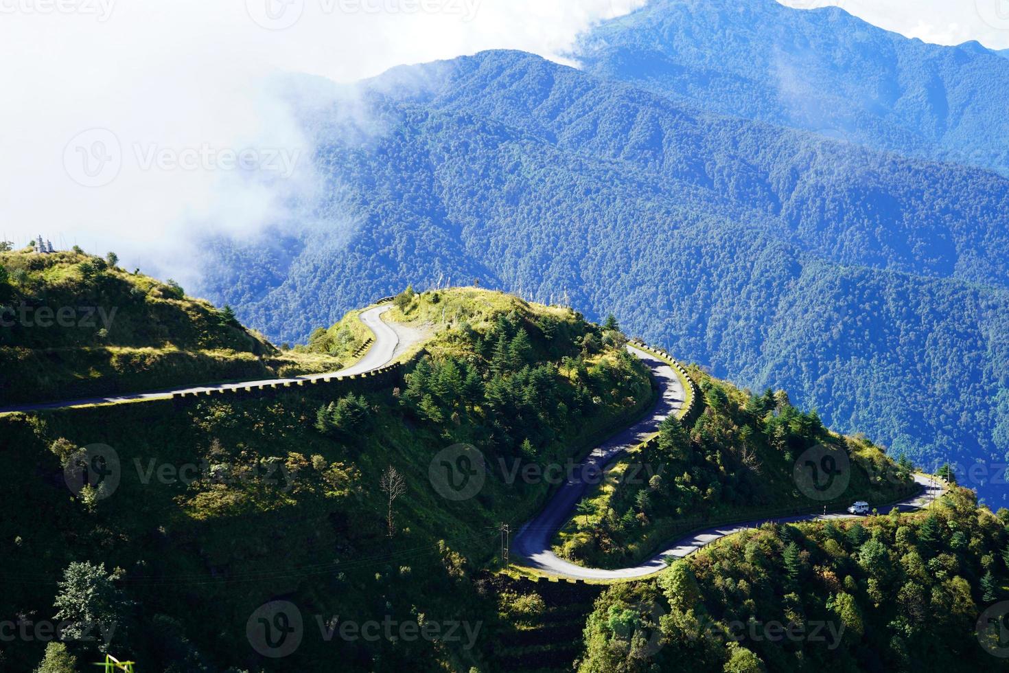 Old Silk Route of Sikkin in Sunny and Clear Weather photo
