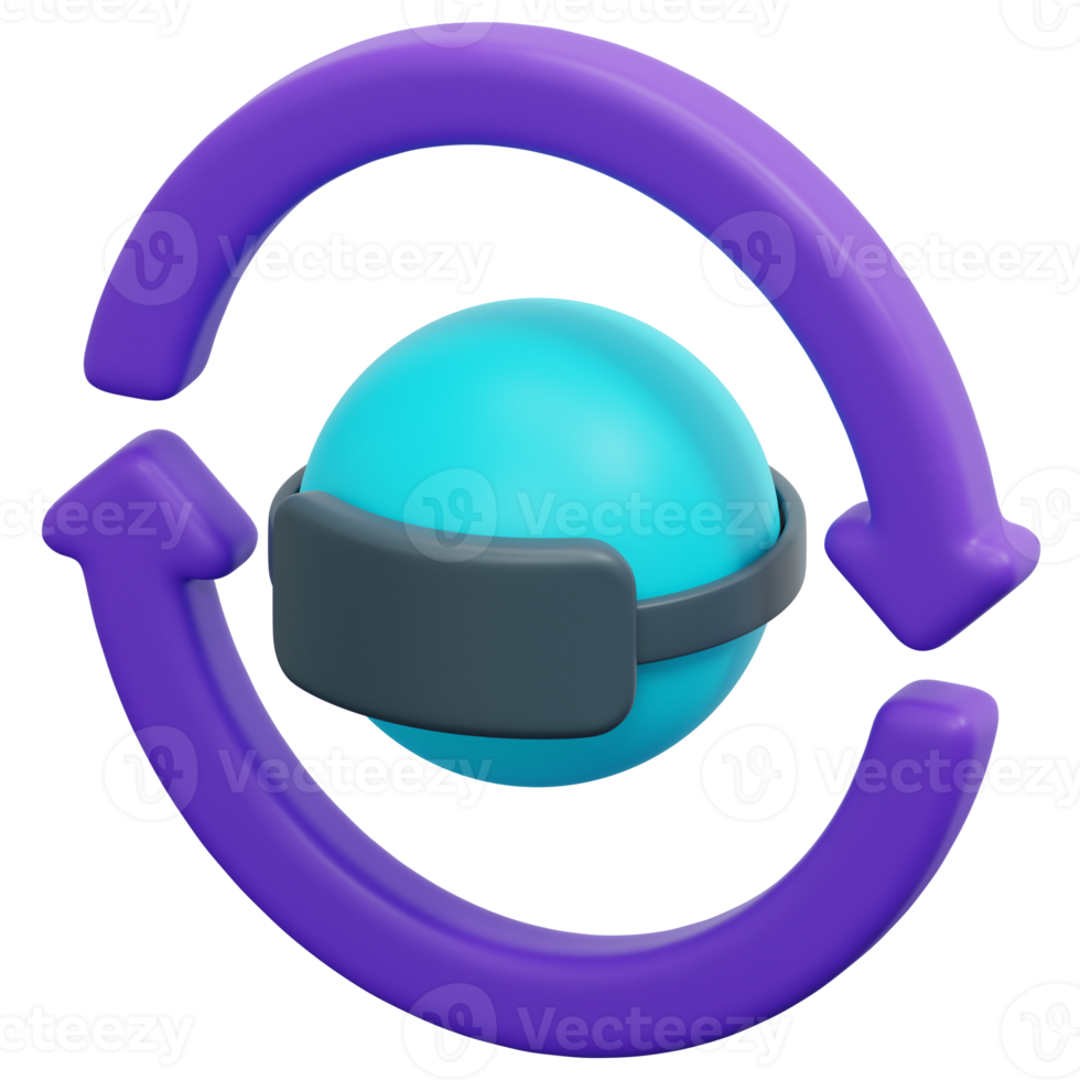 vr 3d render icon illustration png
