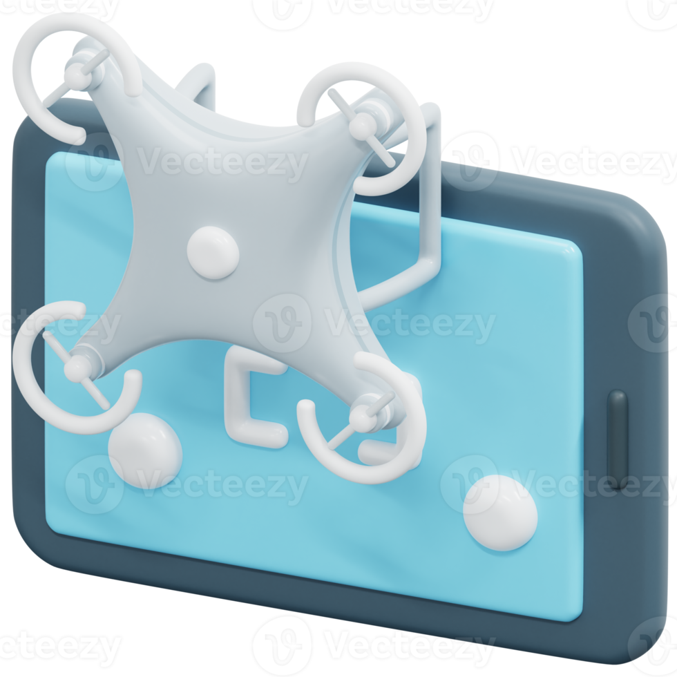 tablet 3d render icon illustration png