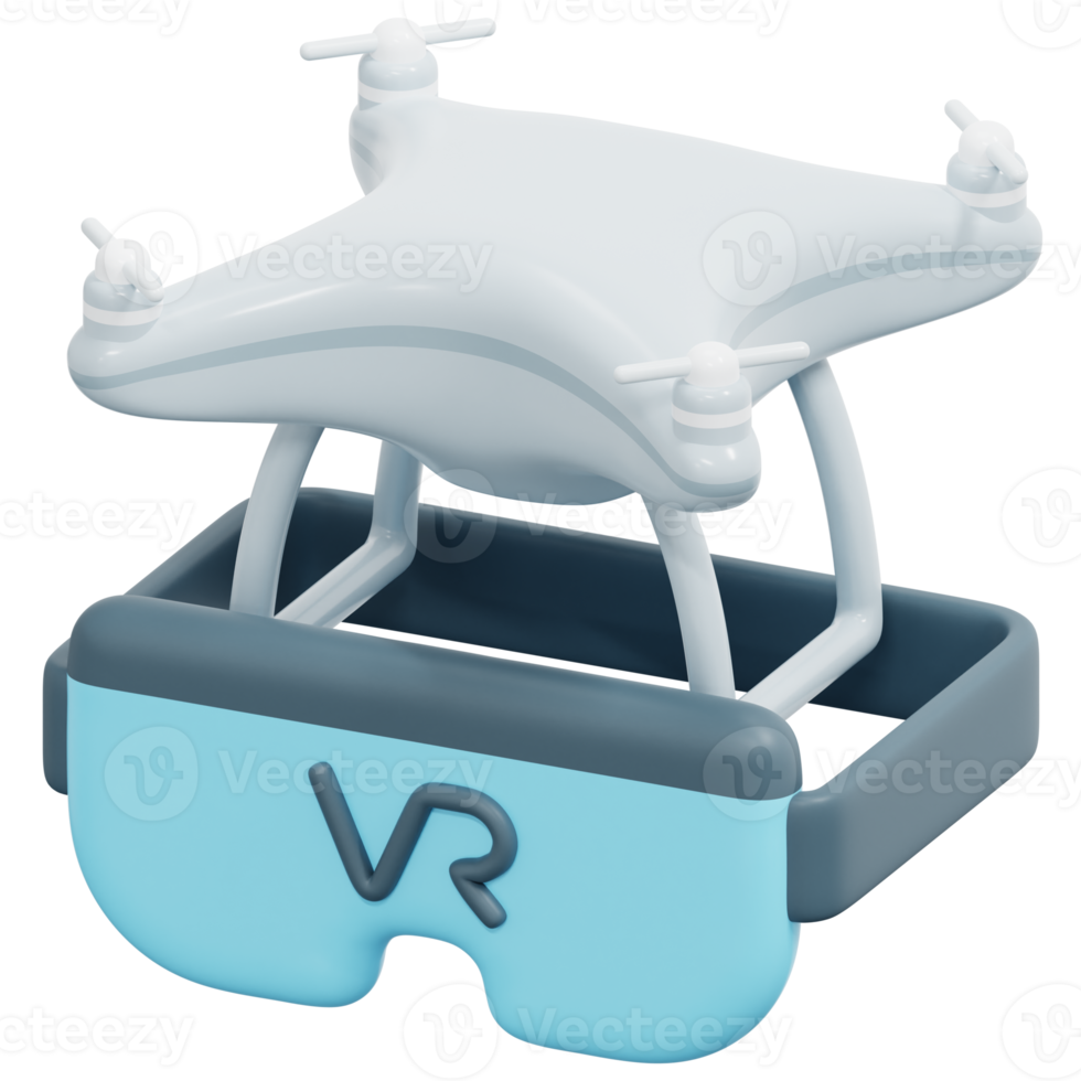 virtual reality 3d render icon illustration png