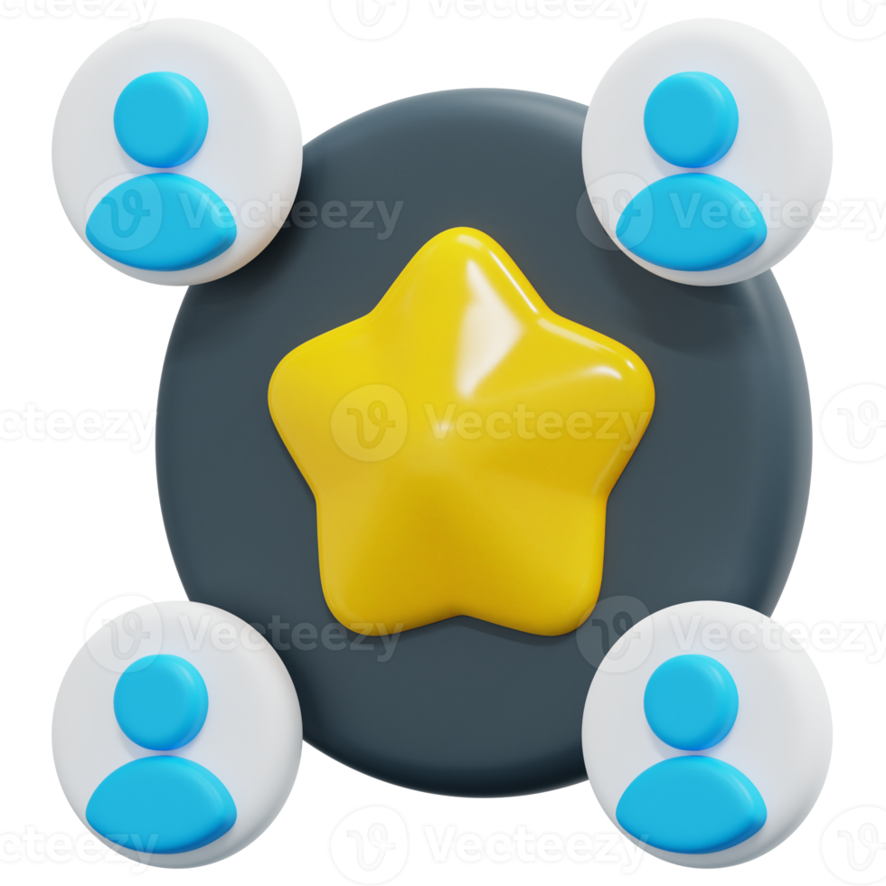 membership 3d render icon illustration png