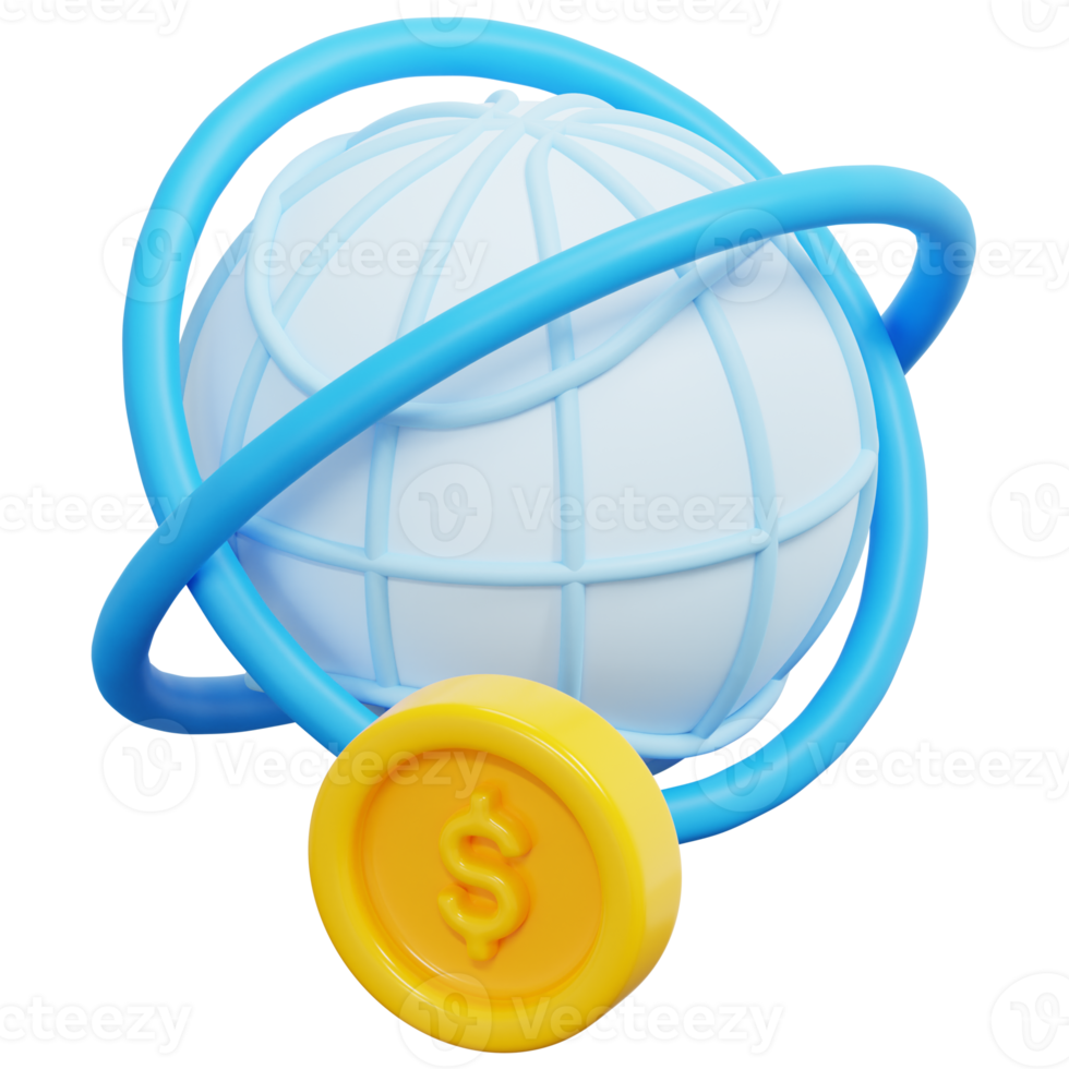 investing 3d render icon illustration png