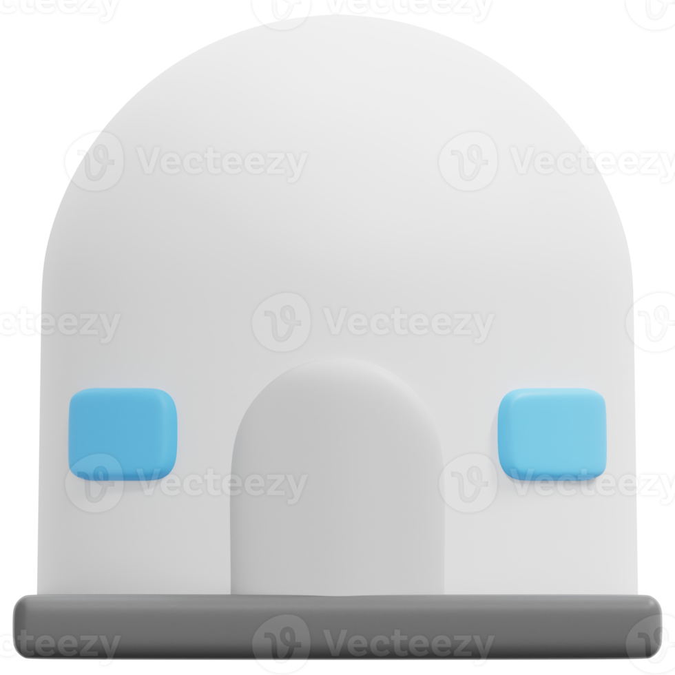 dome 3d render icon illustration png