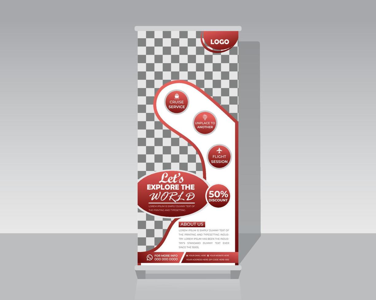 banner enrollable empresarial o corporativo vector