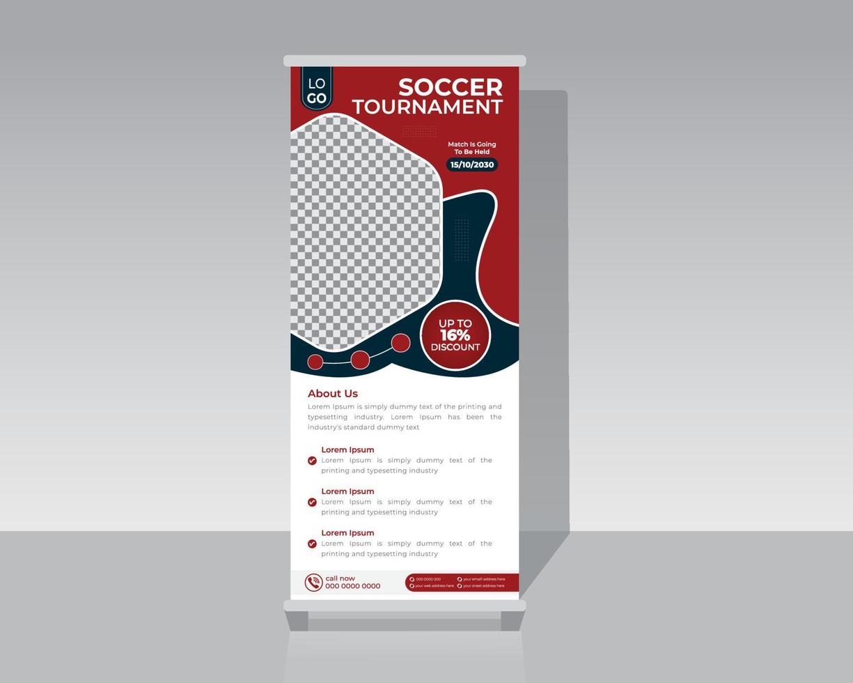 Sports Roll Up Banner vector