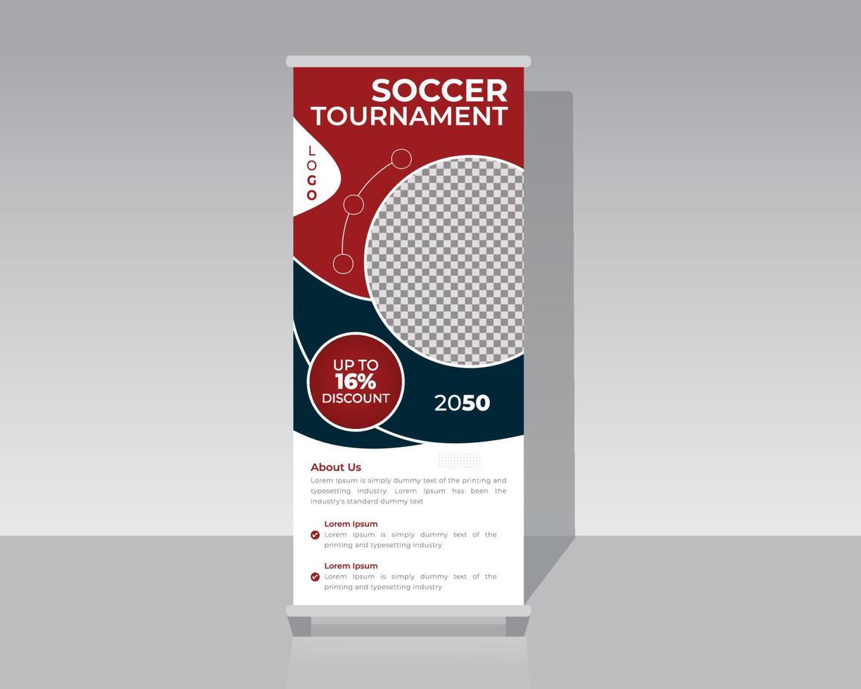 Sports Roll Up Banner vector