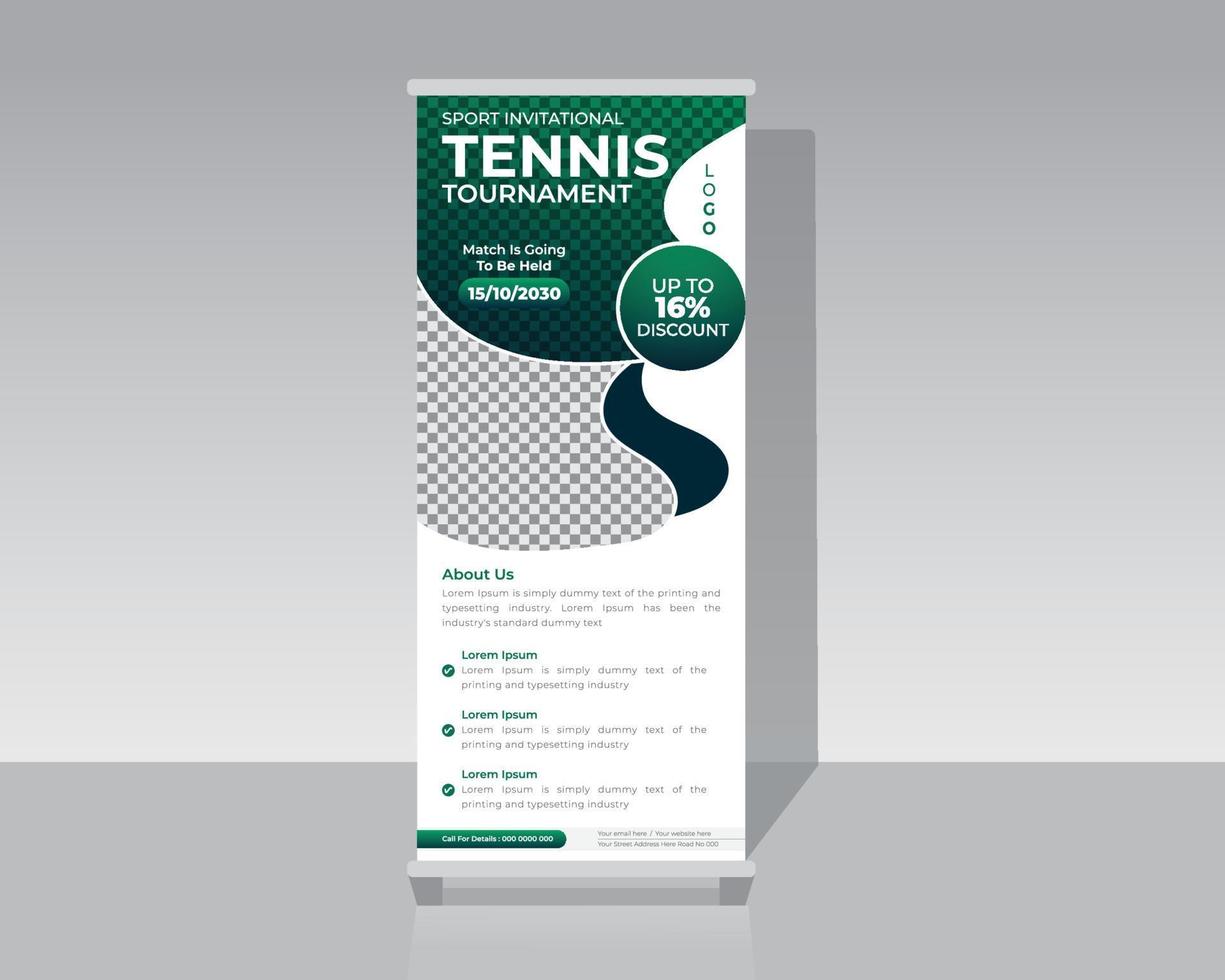 Sports Roll Up Banner vector