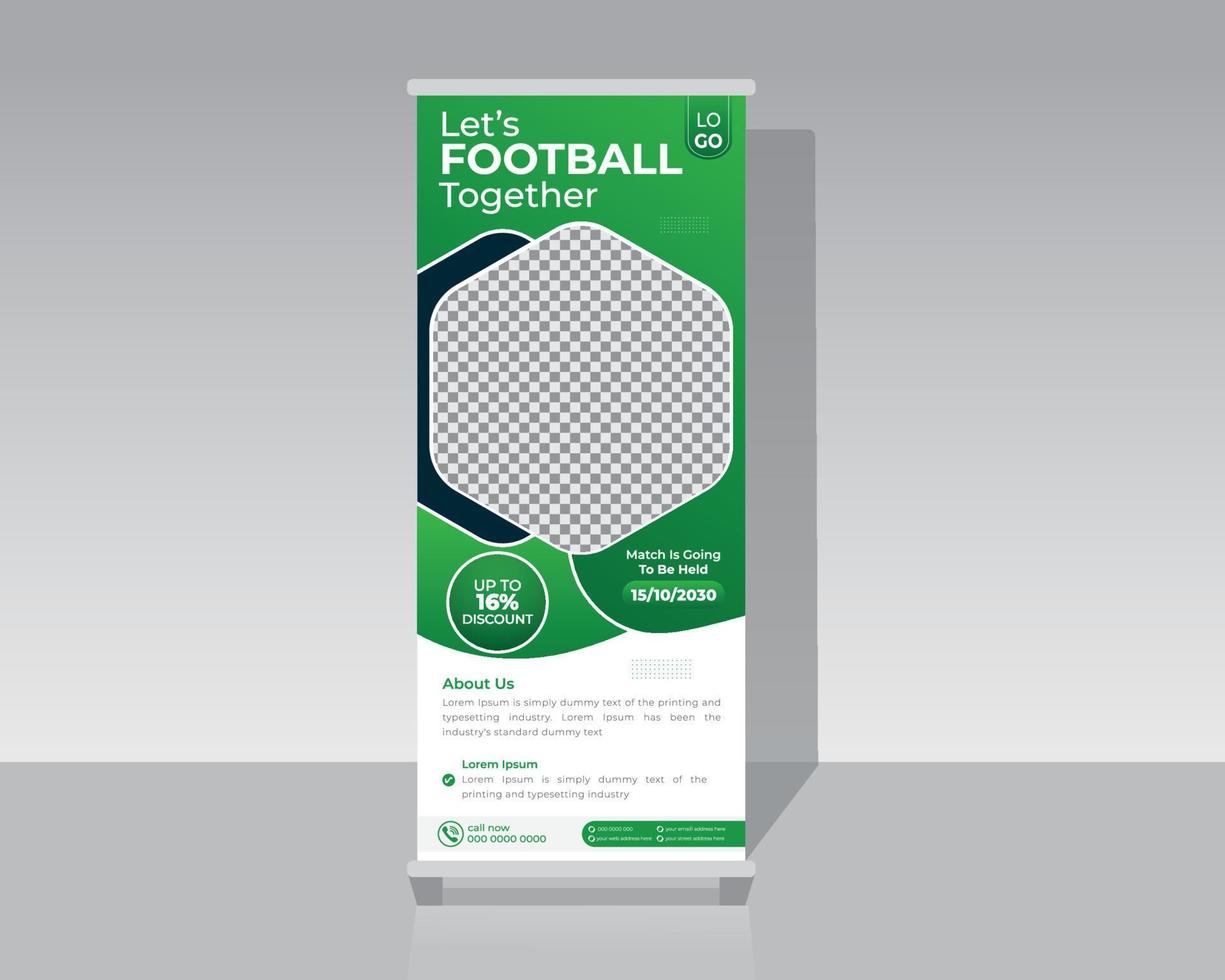 Sports Roll Up Banner vector