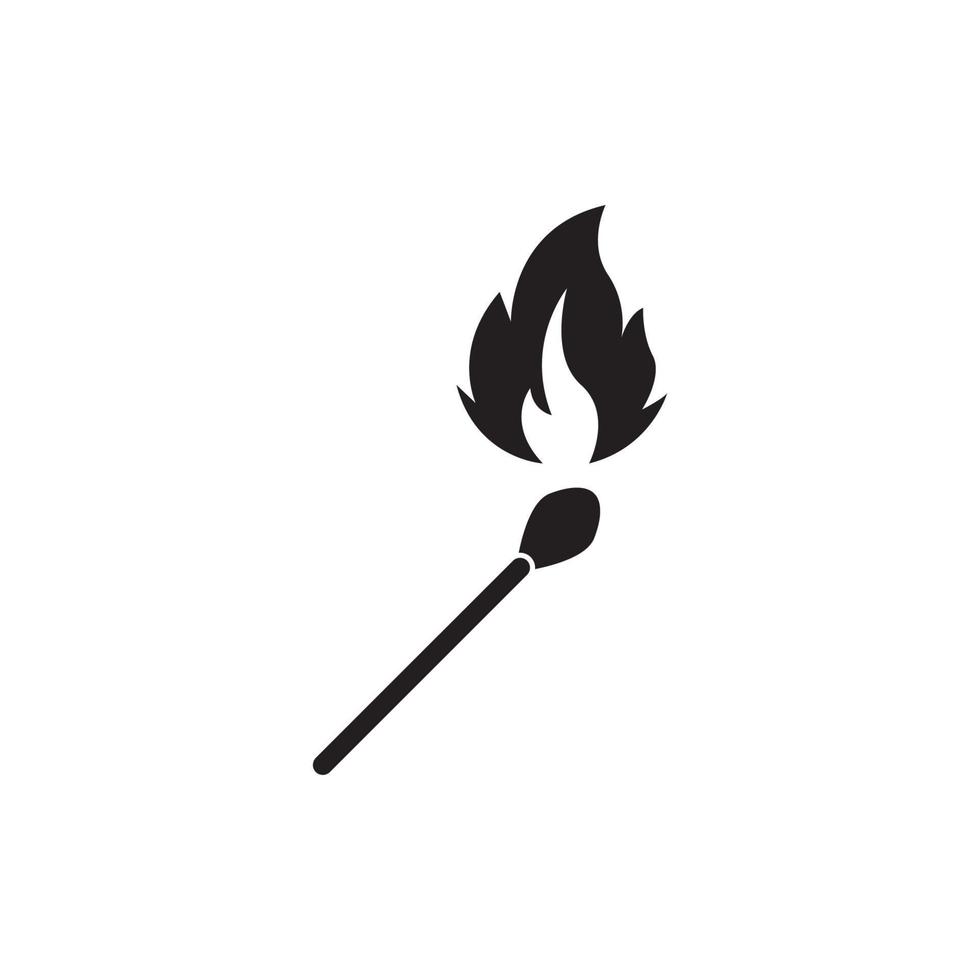 Matchstick symbol,icon vector illustration design template.