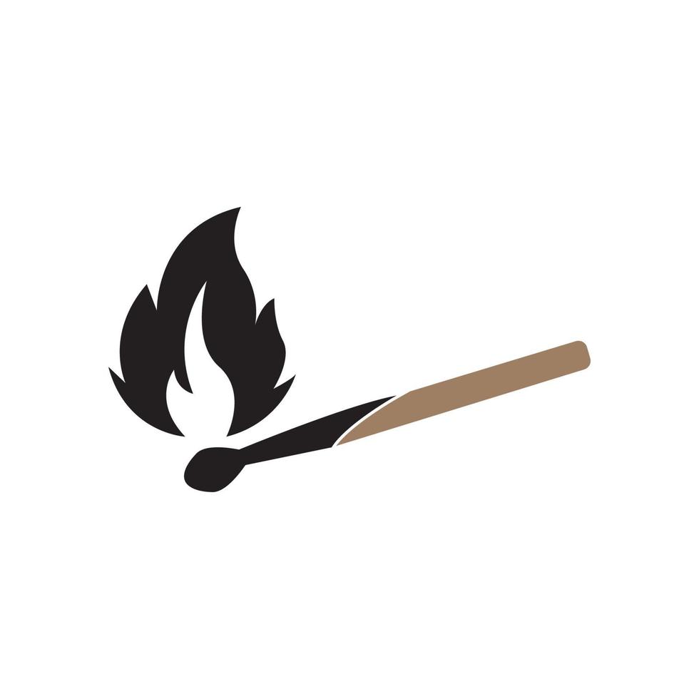 Matchstick symbol,icon vector illustration design template.