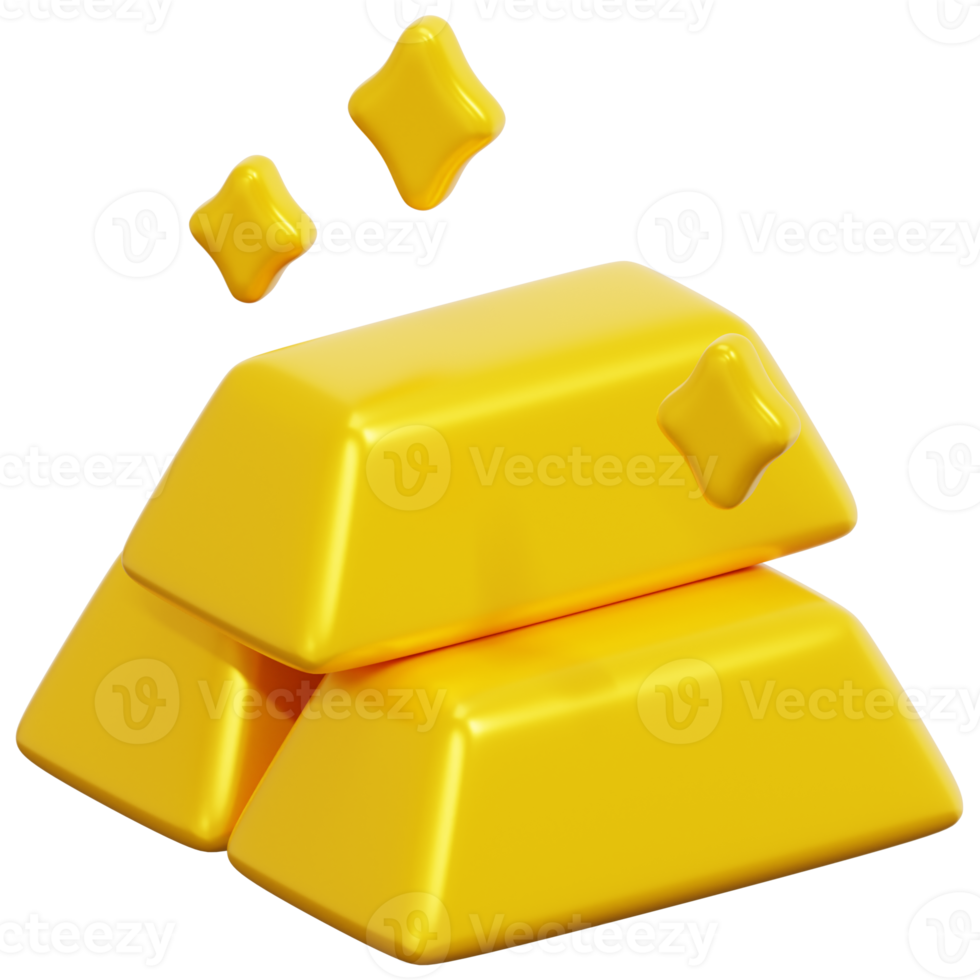 goud 3d geven icoon illustratie png