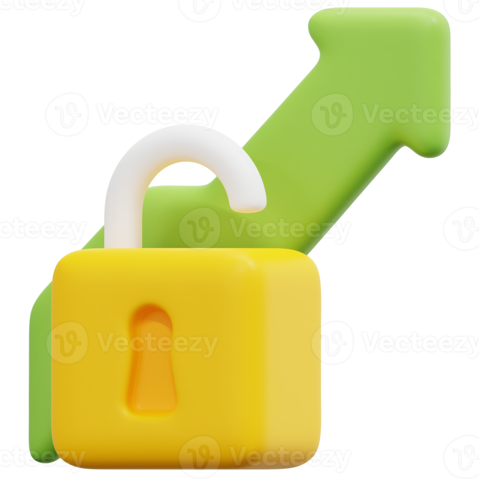 growth 3d render icon illustration png