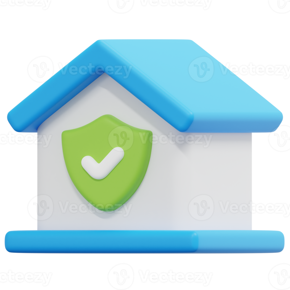security 3d render icon illustration png