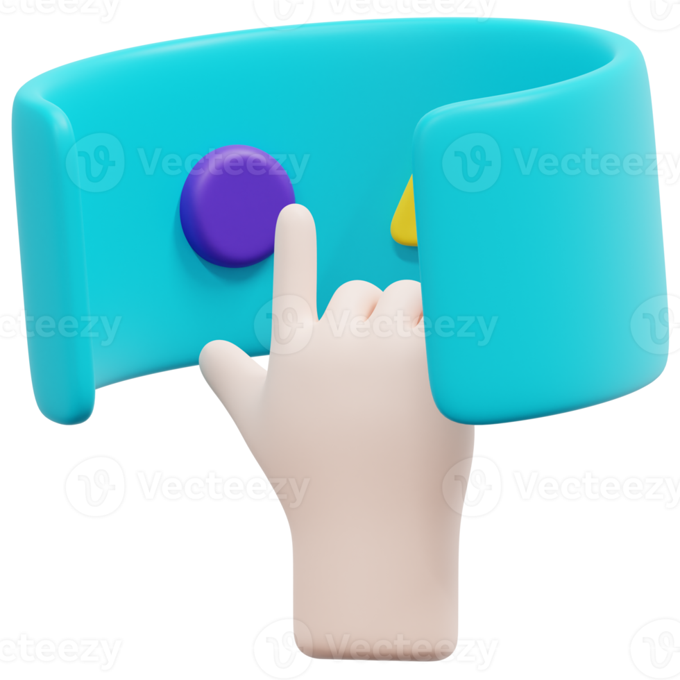 interaction 3d render icon illustration png