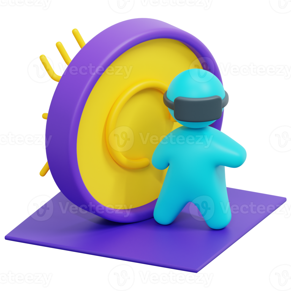 cyberspace 3d render icon illustration 21616543 PNG