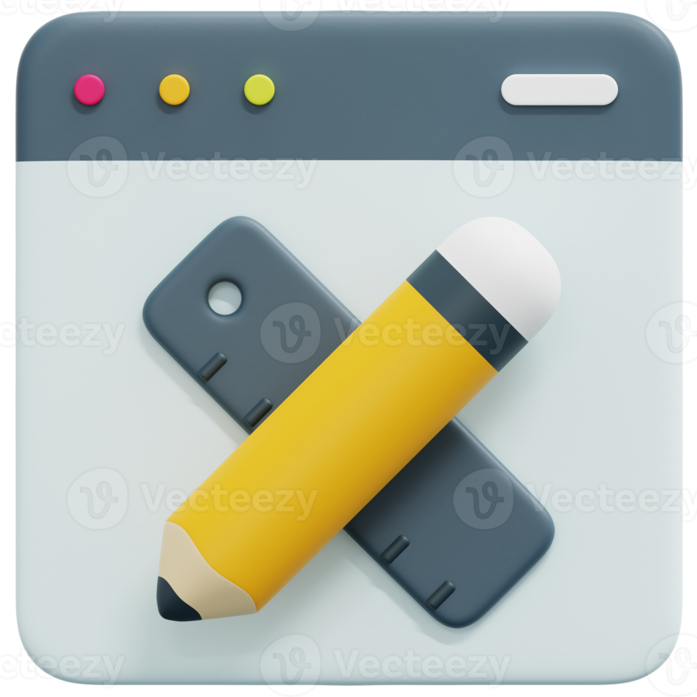 art 3d render icon illustration png