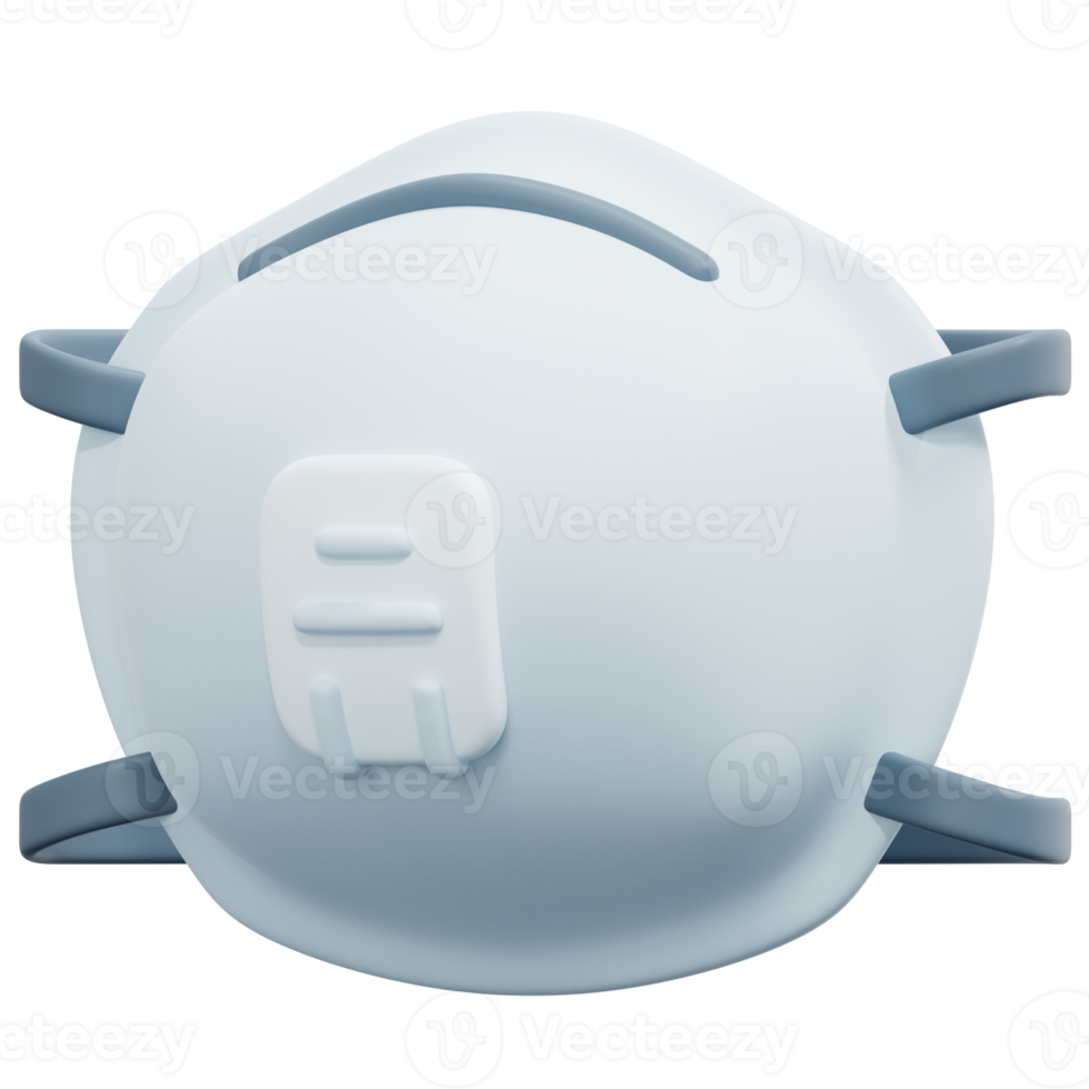 respirator mask 3d render icon illustration png