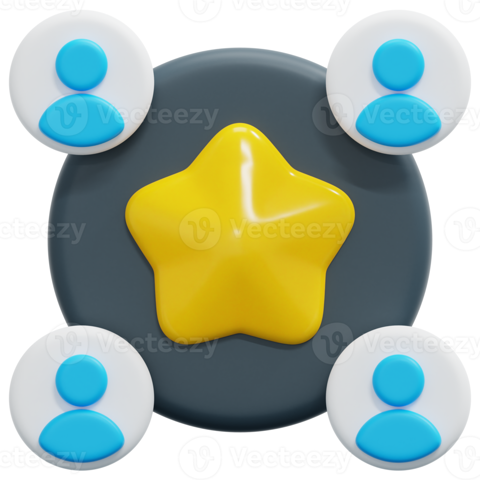 membership 3d render icon illustration png