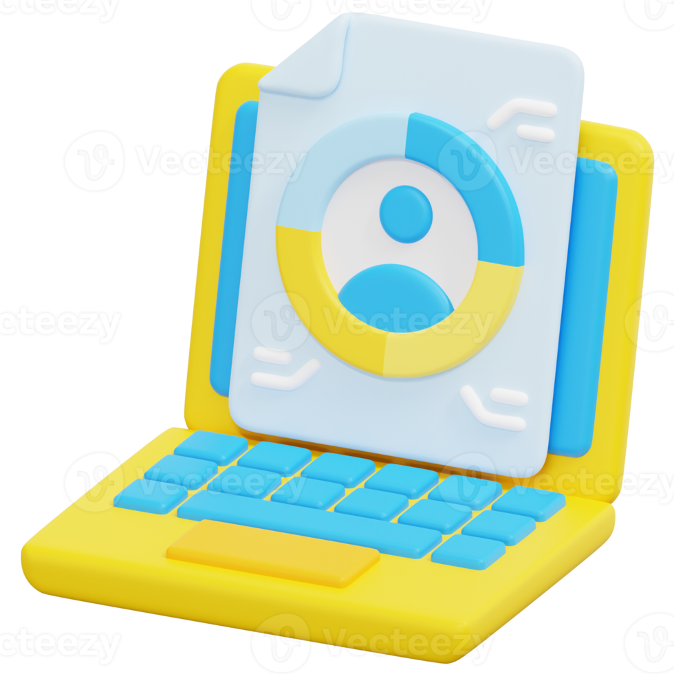 analytics 3d render icon illustration png