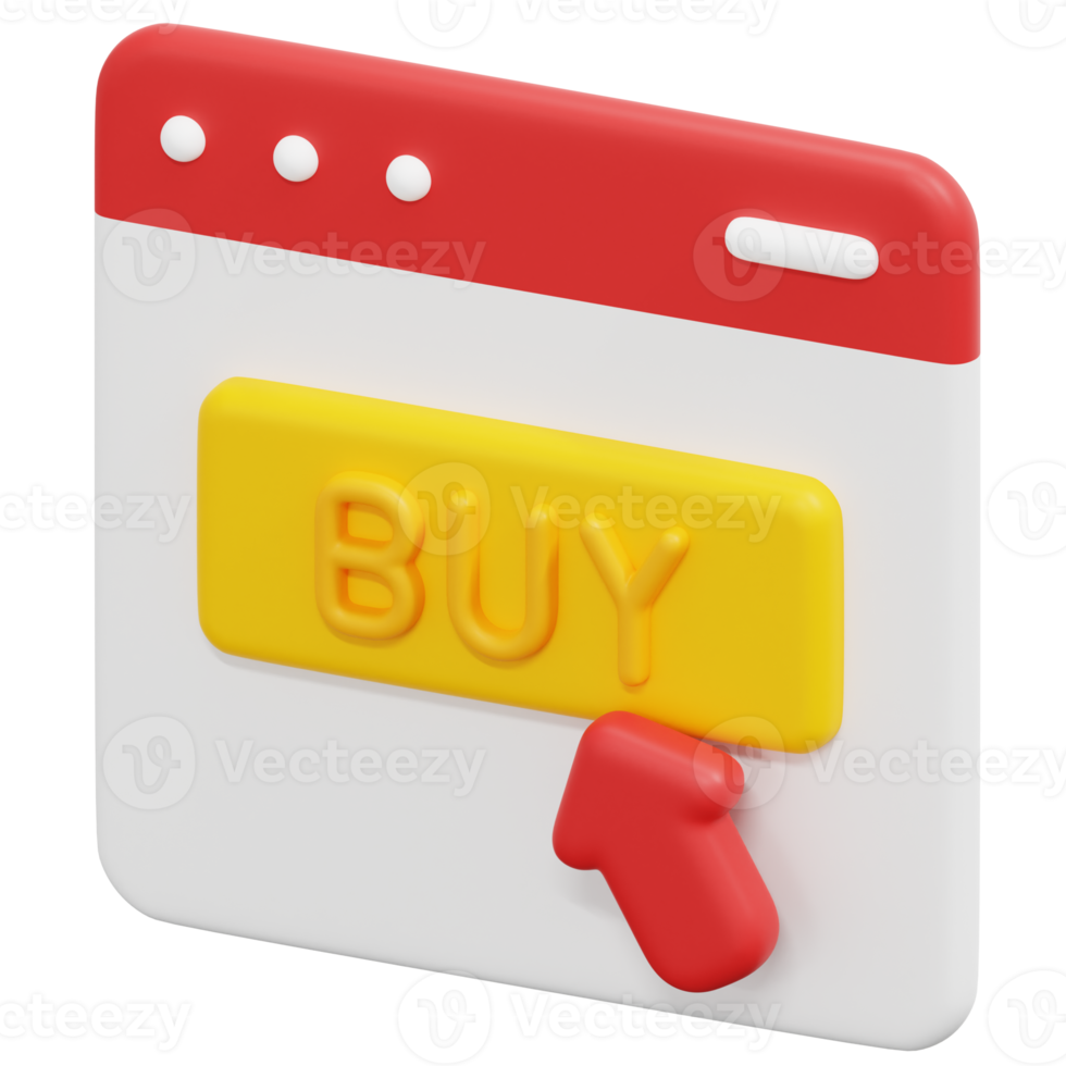 online shopping 3d render icon illustration png