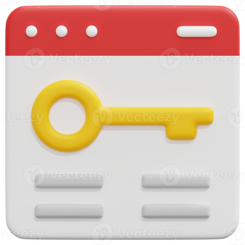 keyword 3d render icon illustration png