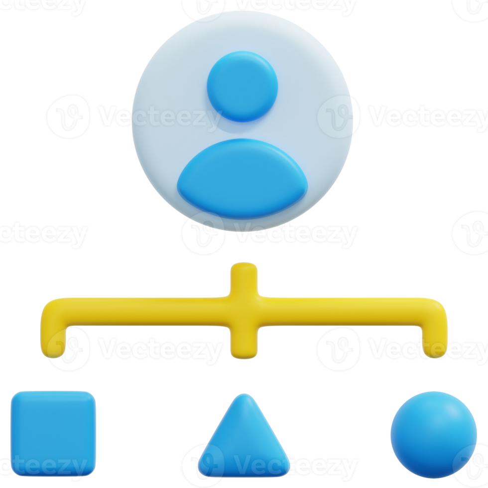 samordning 3d framställa ikon illustration png