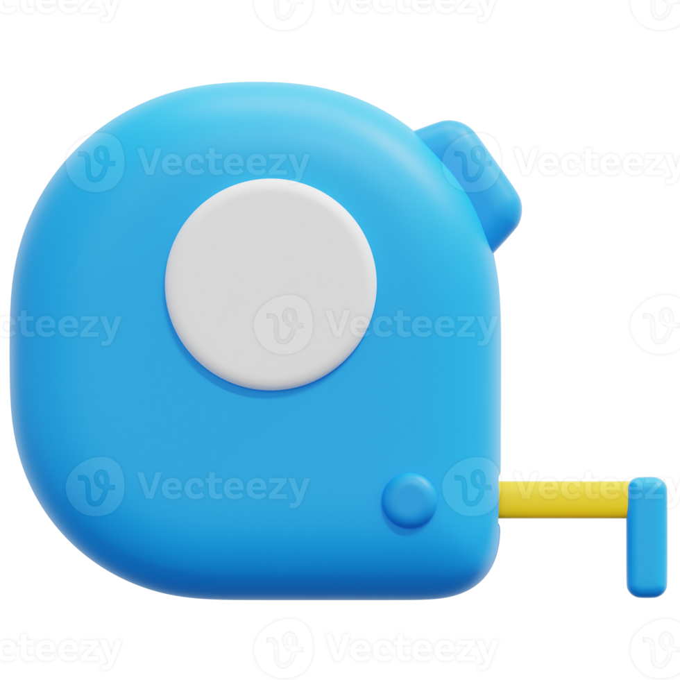 measuring tape 3d render icon illustration png