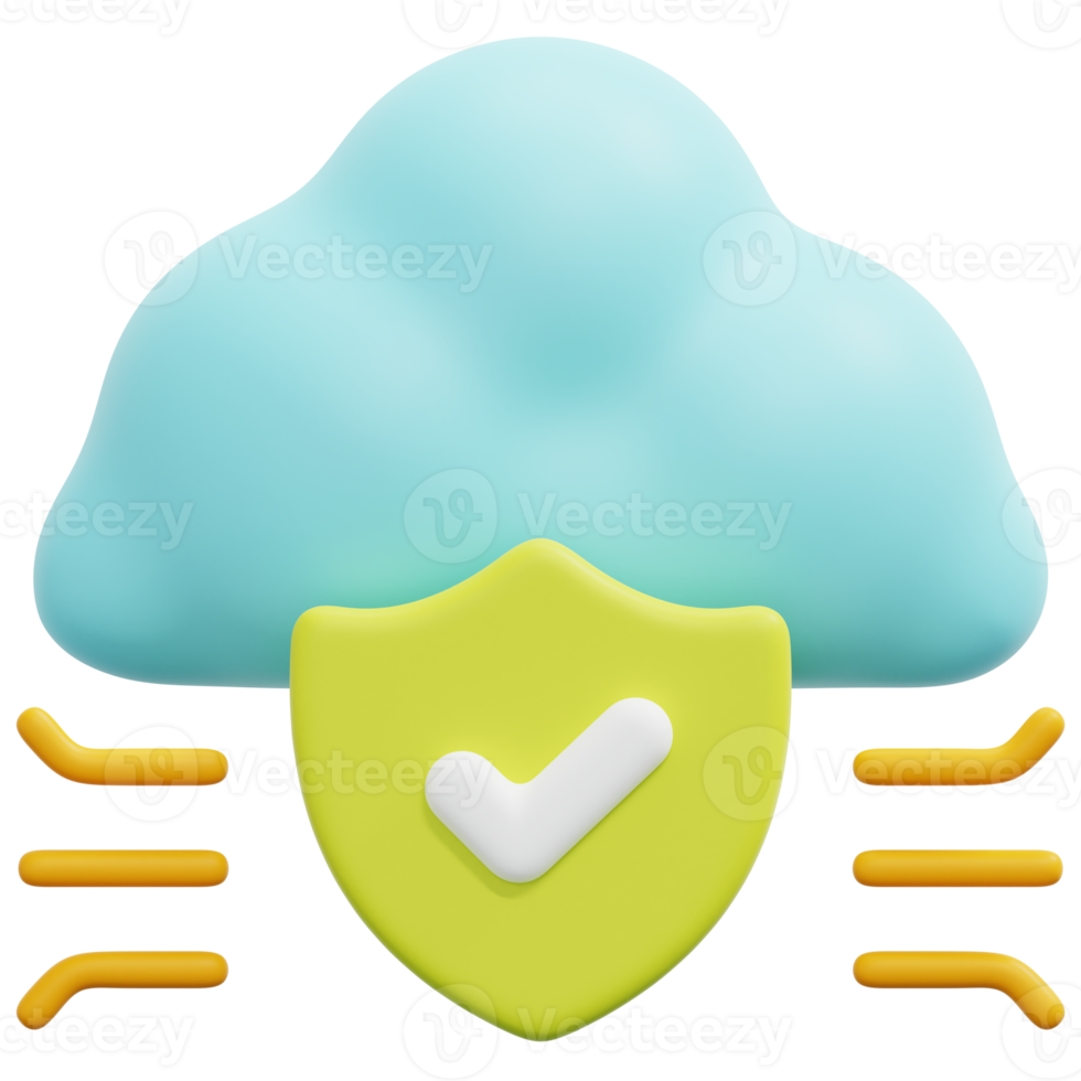 nube 3d render icono ilustración png