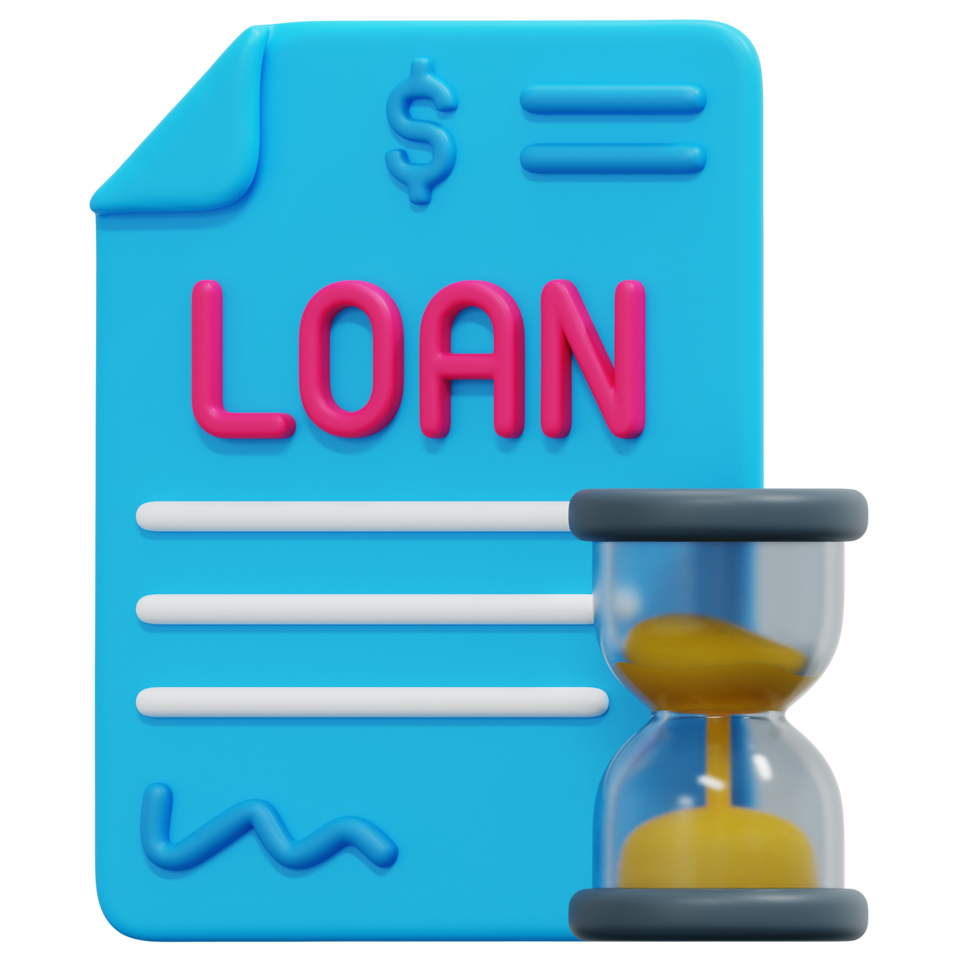 loan 3d render icon illustration 21616704 PNG