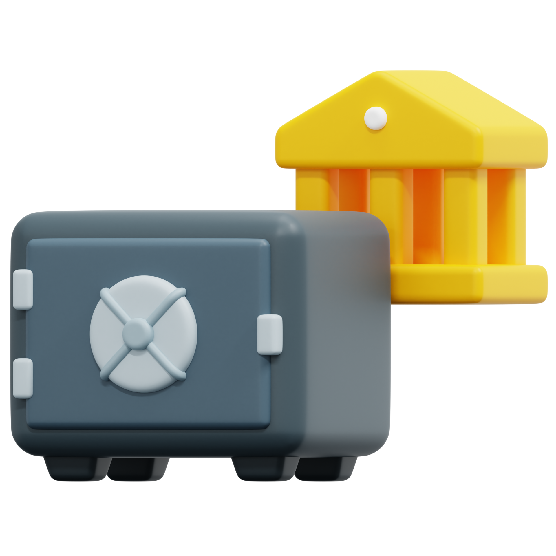 Free safe box 3d render icon illustration 21616709 PNG with Transparent