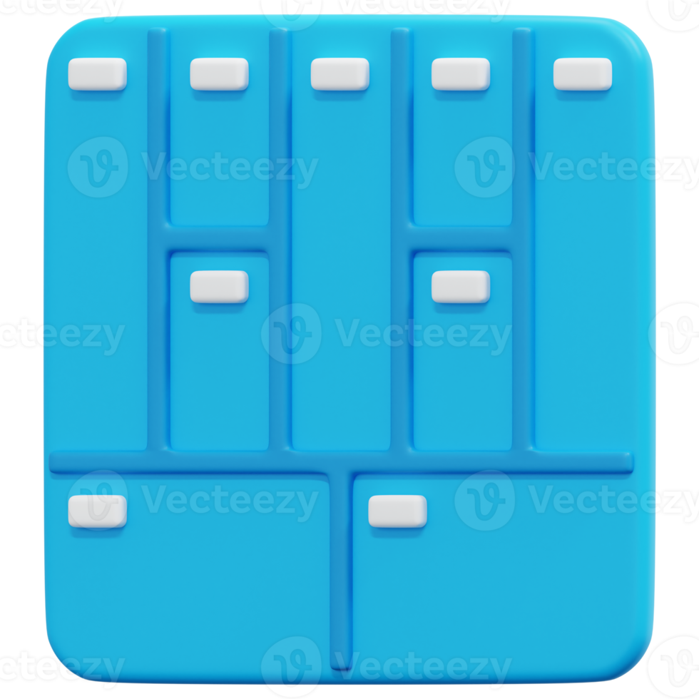 business model canvas 3d render icon illustration png