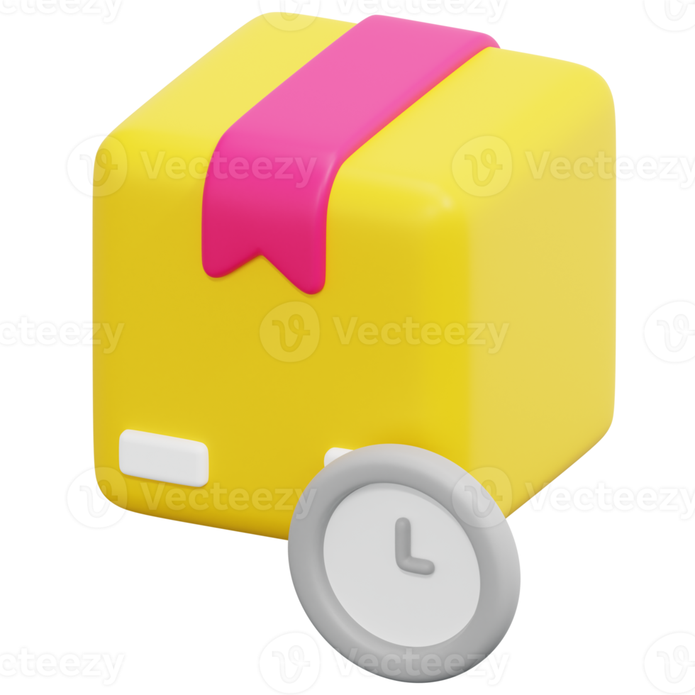 time 3d render icon illustration png